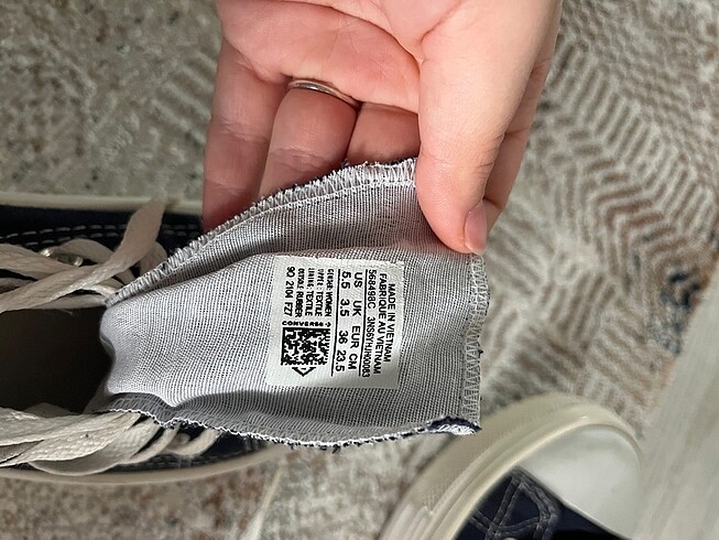 36 Beden lacivert Renk Converse all star
