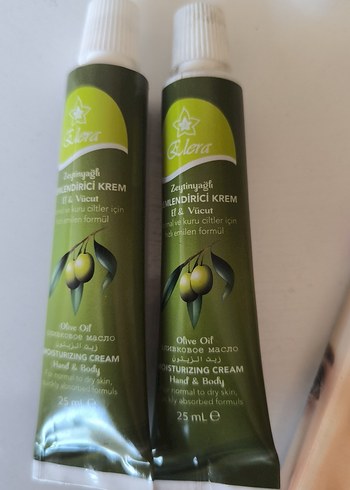 Zeytinyağlı Nemlendirici El ve Vücut Kremi 25 ml 1 adet kaldi