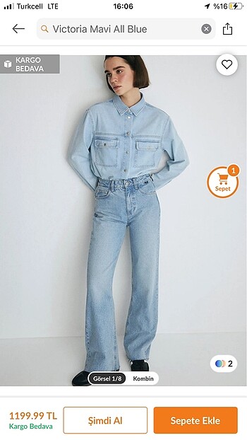 Mavi pantolon Victoria All Blue