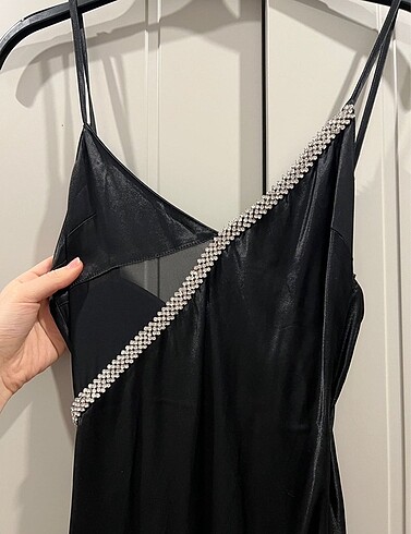 Zara zaten taşlı elbise