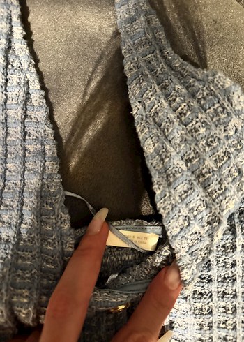 Zara Mini Elbise V Yakalı Düğmeli
