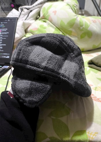 Gri Kareli Erkek Şapka - Görsel 2