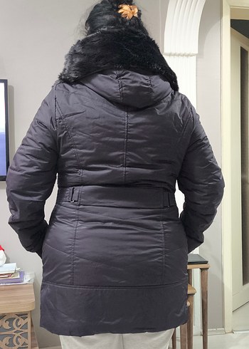 vintage peluş kürk Banna marka XXXL mont - Görsel 4