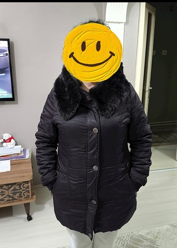 vintage peluş kürk Banna marka XXXL mont - Görsel 2