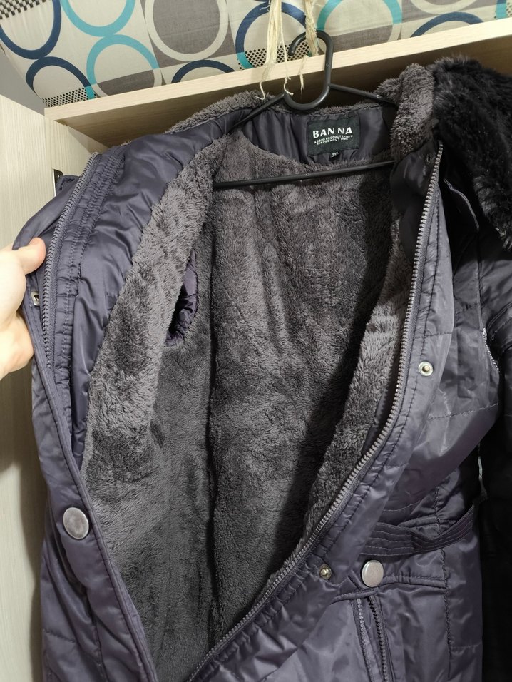 vintage peluş kürk Banna marka XXXL mont - Görsel 3