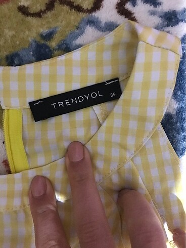 s Beden sarı Renk trendyol elbise