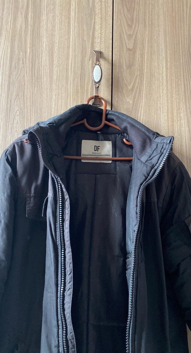 Gri Erkek Midi Boy Fermuarlı Ceket - Görsel 2