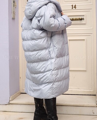 Diğer Oversize uzun şişme mont