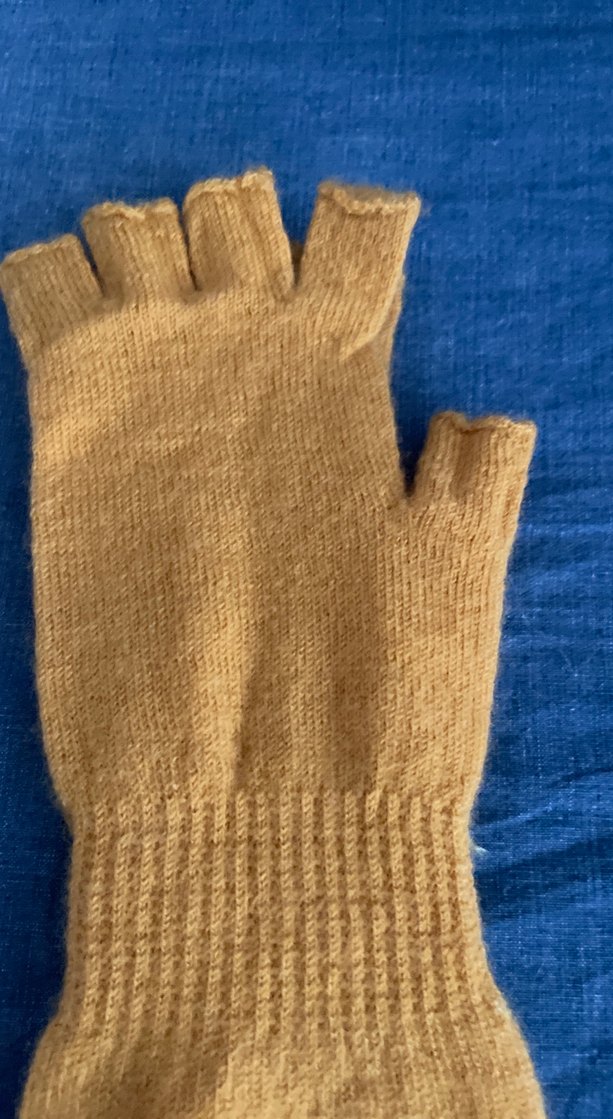 Sarı triko eldiven - Görsel 2