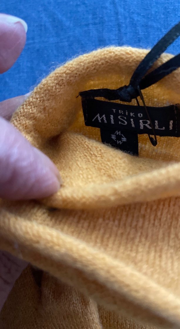 Sarı triko eldiven - Görsel 4