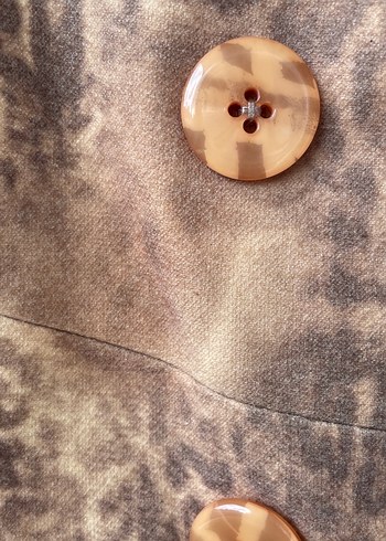 Leopar desen blazer ceket - Görsel 2