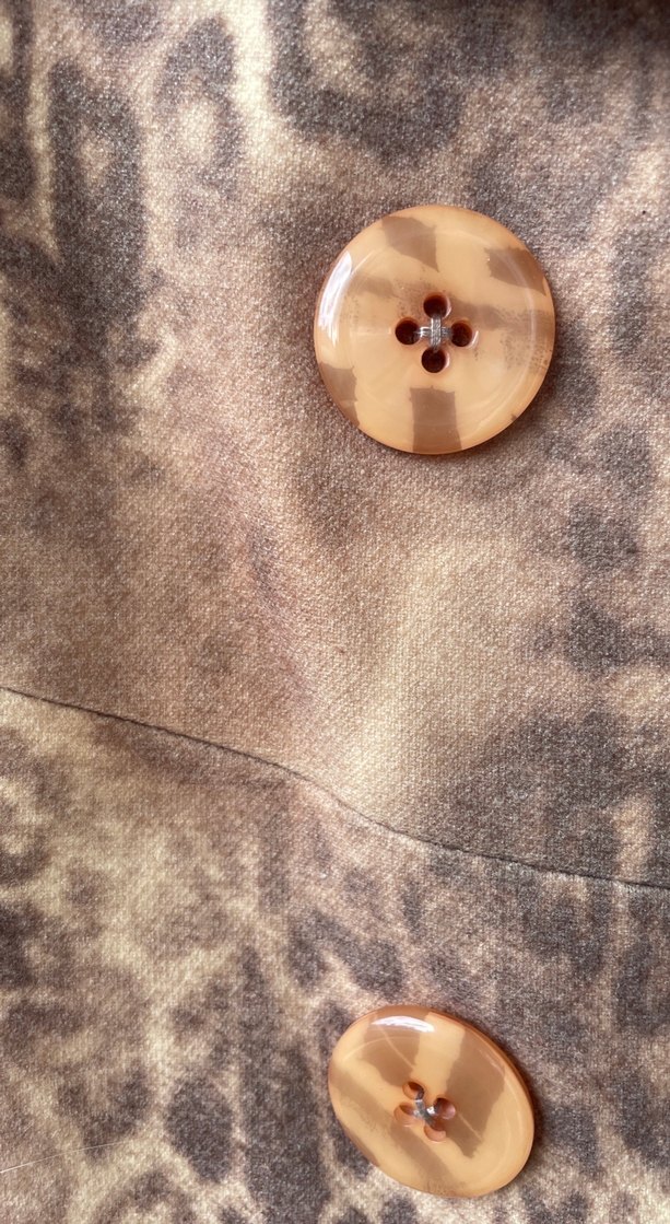 Leopar desen blazer ceket - Görsel 2