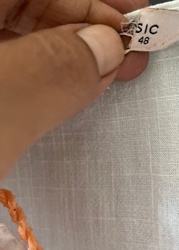 48 Beden beyaz Renk Beyaz Nakışlı Bohem Kadın Tunik