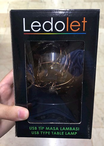 Diğer Altın Renkli Dekoratif LED Masa Lambası