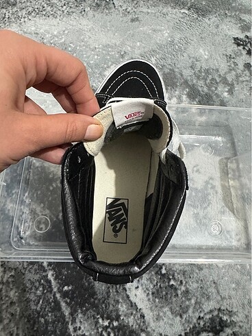 39 Beden siyah Renk VANS SK8 Hİ