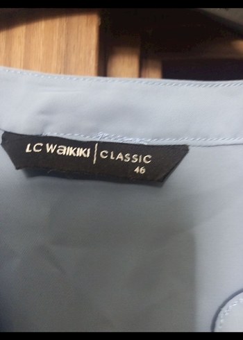 Mavi Denim Düğmeli Straplez Gömlek - Görsel 5