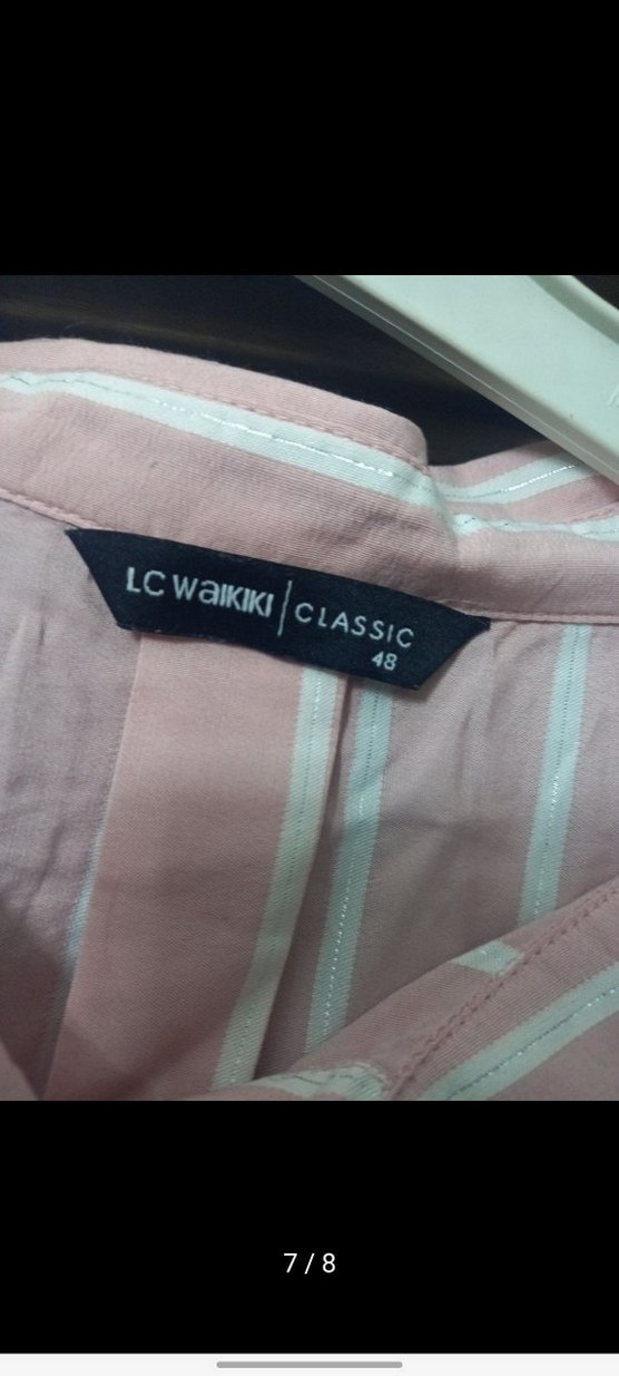 Mavi Denim Düğmeli Straplez Gömlek - Görsel 4