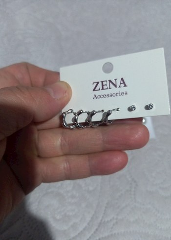 ZENA Beyaz Mini İnci Küpe Seti - Görsel 2