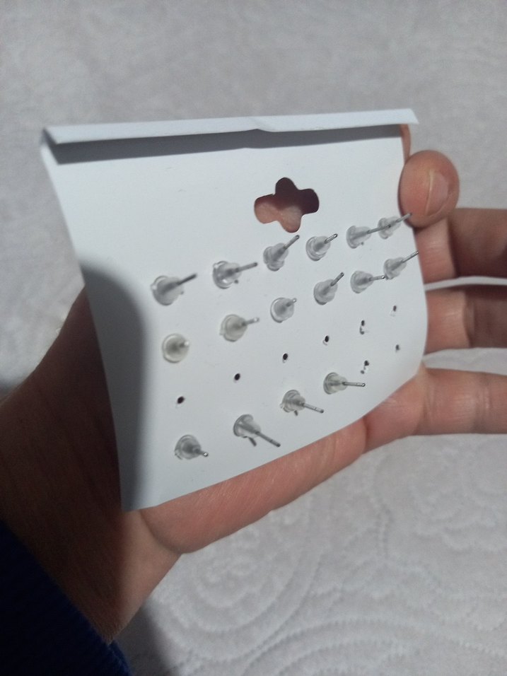 ZENA Beyaz Mini İnci Küpe Seti - Görsel 3