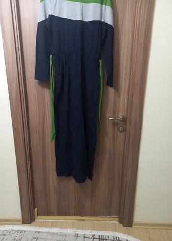 Uzun Kollu Kuşaklı Kadın Elbise ve buliz - Görsel 5