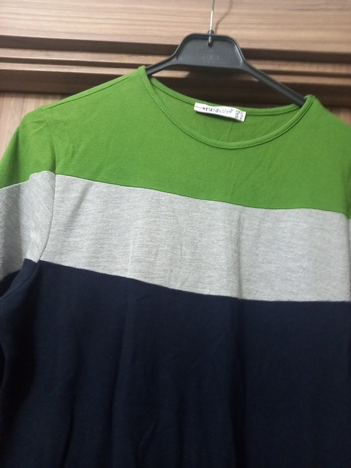 Uzun Kollu Kuşaklı Kadın Elbise ve buliz - Görsel 4