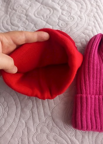 Renkli Örgü Kadın Bere - Görsel 4