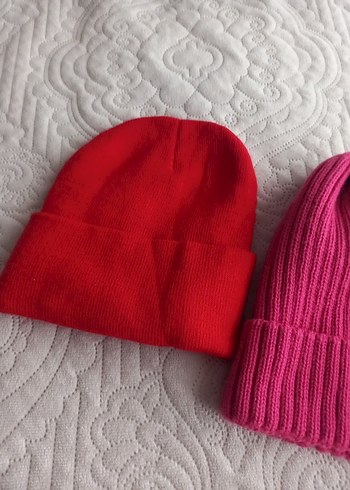 Renkli Örgü Kadın Bere - Görsel 3