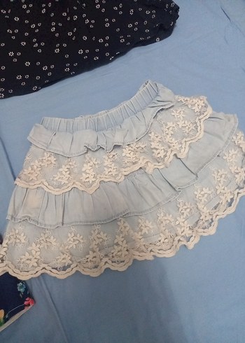 Kız Çocuk Bohem Renkli Fırfırlı Elbise - Görsel 5