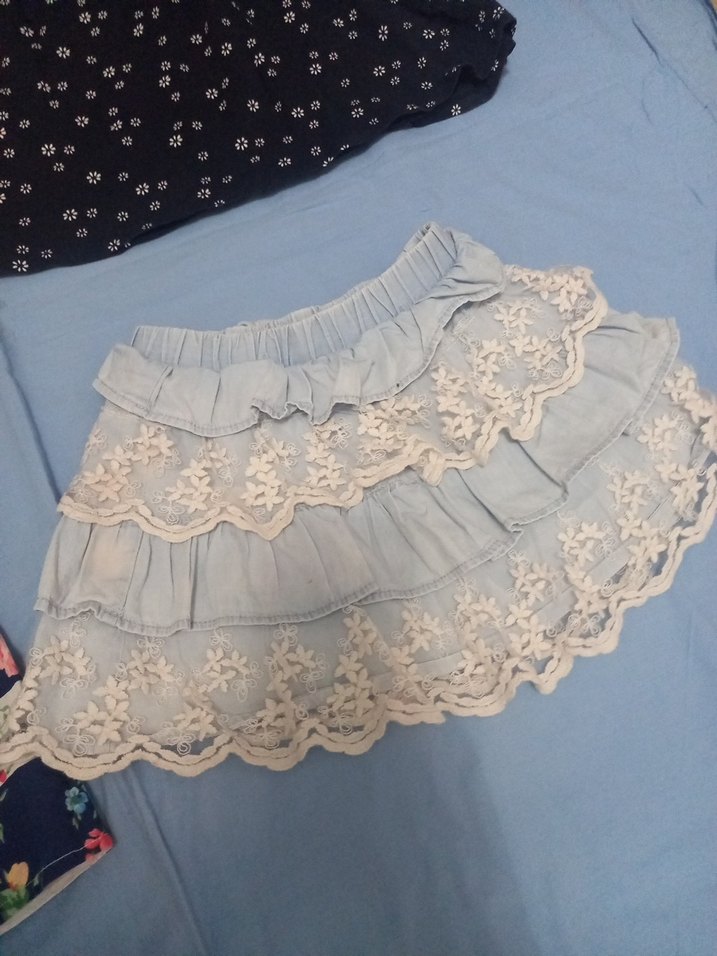 Kız Çocuk Bohem Renkli Fırfırlı Elbise - Görsel 5