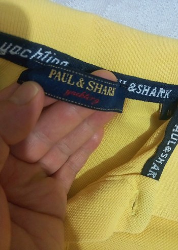 Sarı Kısa Kollu Polo Tişört - Görsel 9