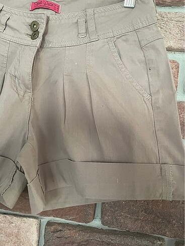Açık kahve şort - Görsel 5