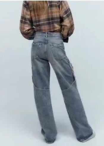 Zara aksesuarlı kot pantolon - Görsel 2