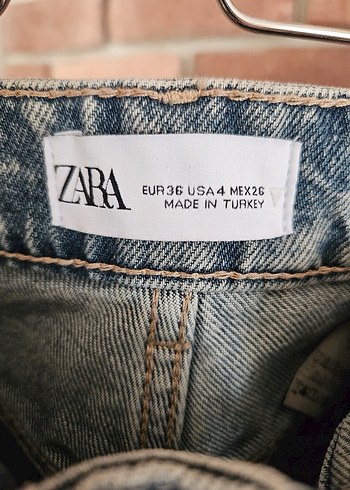 Zara aksesuarlı kot pantolon - Görsel 8