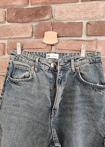 Zara aksesuarlı kot pantolon - Görsel 4