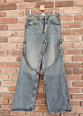 Zara aksesuarlı kot pantolon - Görsel 3