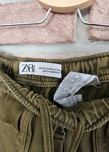 Zara ayarlanabilir paça kargo pantolon - Görsel 8