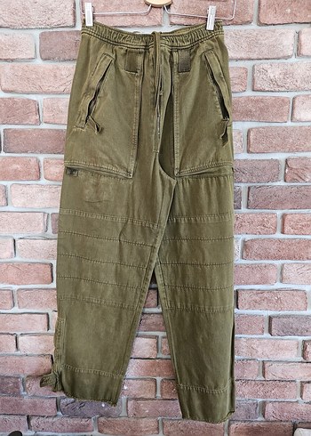 Zara ayarlanabilir paça kargo pantolon - Görsel 3