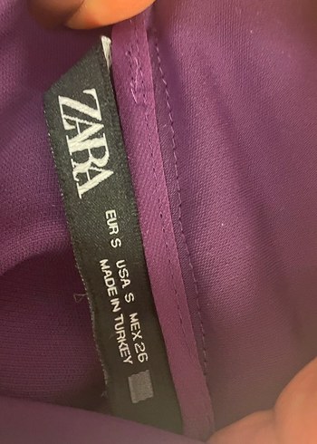 Kadın Mor Uzun Kollu Düğmeli Uzun Elbise - Görsel 8