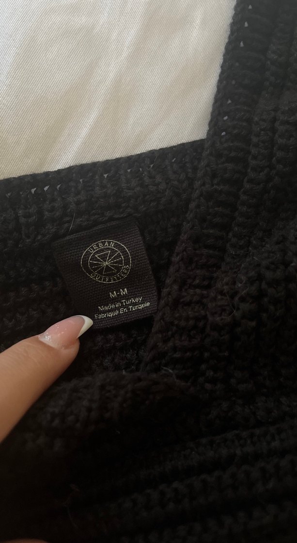 Siyah Örgü Askılı Büstiyer - Görsel 3