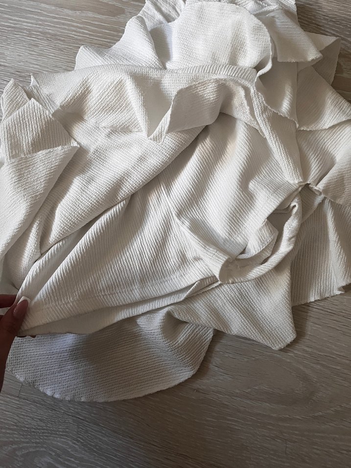 Beyaz Fırfırlı Etek - Görsel 3