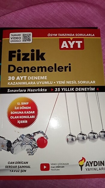 Aydın yayınları ayt 30 lu fizik denemesi