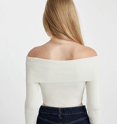 Pull and Bear Omzu açık bluz