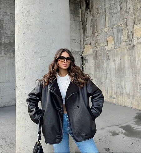 Siyah oversize ceket????