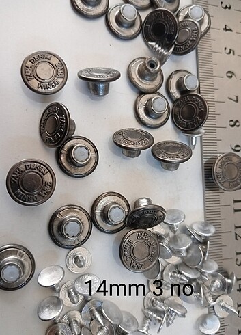 Kot Jeans Düğmesi 14 mm