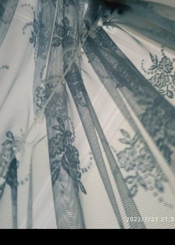 Bohem Mavi Batik Desenli Perde - Görsel 6