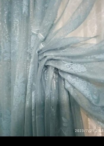 Bohem Mavi Batik Desenli Perde - Görsel 5