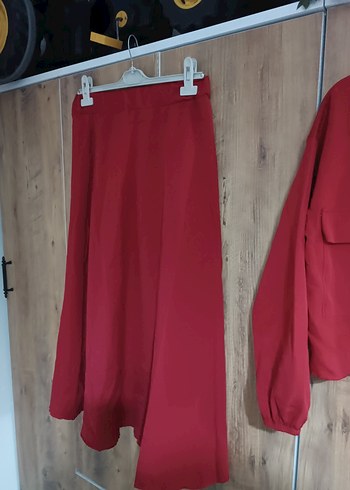 Bordo Uzun Kollu Kadın Uzun Elbise - Görsel 3