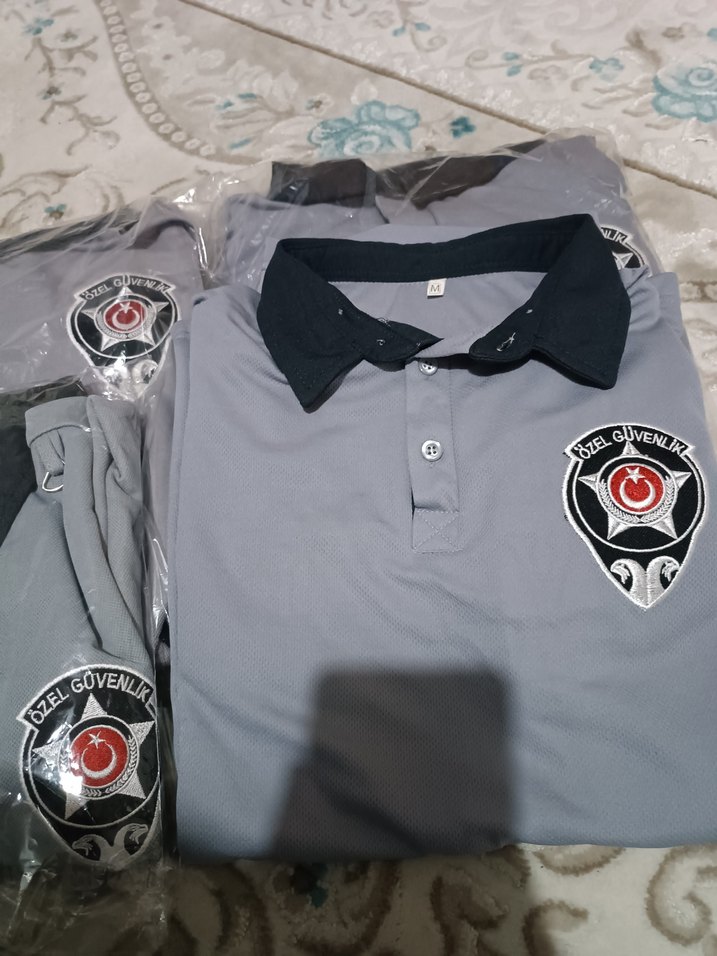 Gri Erkek Polo Yaka Kısa Kollu Tişört - Görsel 3