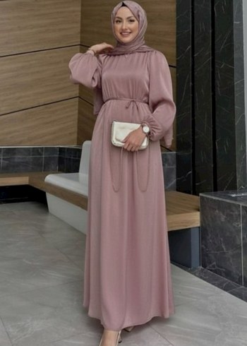 Uzun Gri Salaş Kadın Elbise - Görsel 3