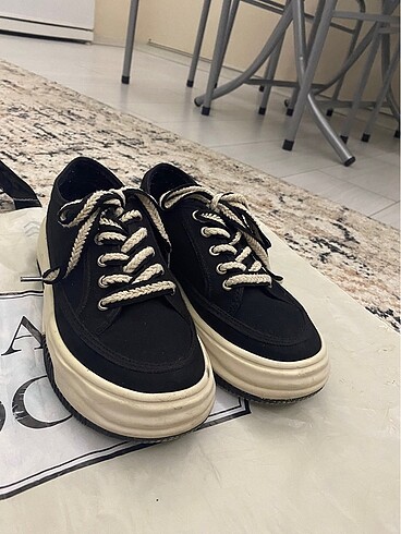 39 Beden siyah Renk Marjin Sneaker